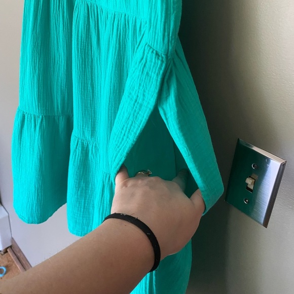 NWT J. CREW Bright Seafoam Green Mini Cotton Gauze Dress Size 4 ••SOLD OUT•• - Picture 7 of 8